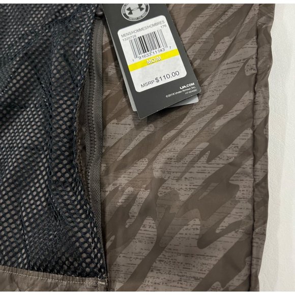 Under Armour Men's Jacket M Camo Print Pullover Windbreaker Green Camo M - Picture 8 of 8